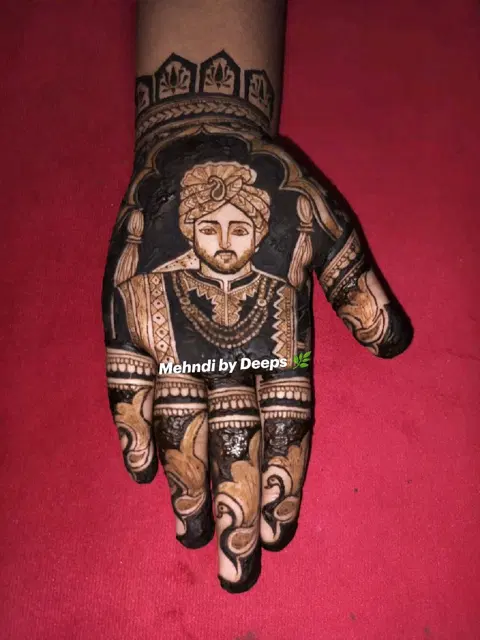 royal deity mehndi design