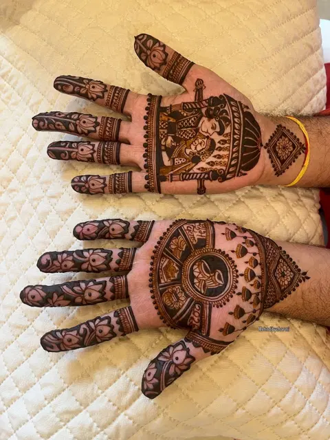 royal deity mehndi design