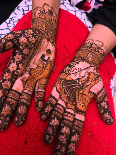 figure mehndi design