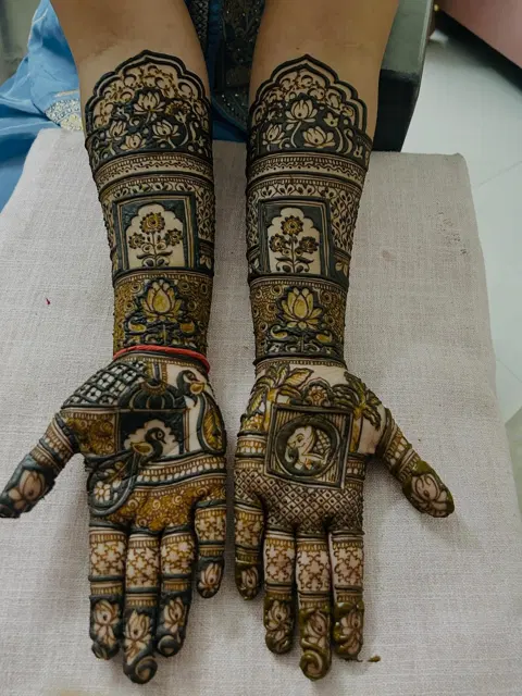 bridal figure full hand mehndi design