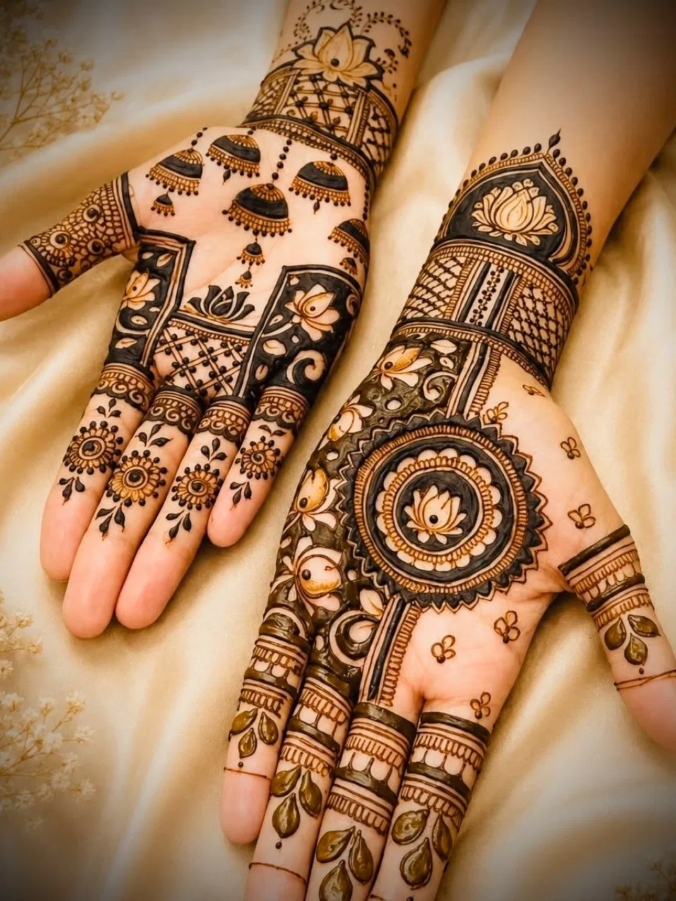Mehndi Design with Figures