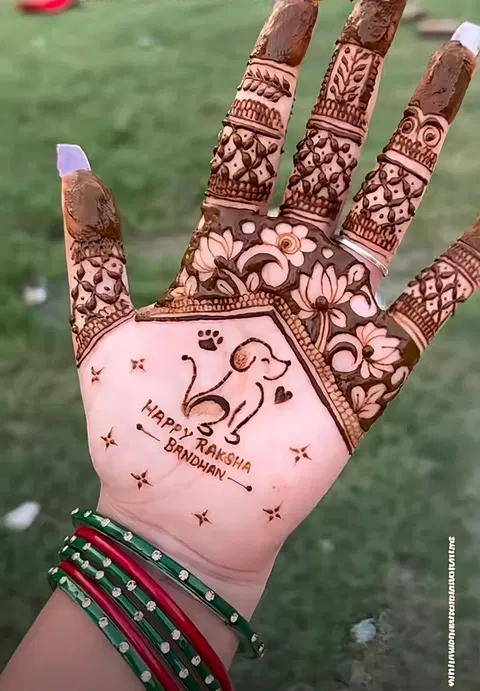 heart mehndi design