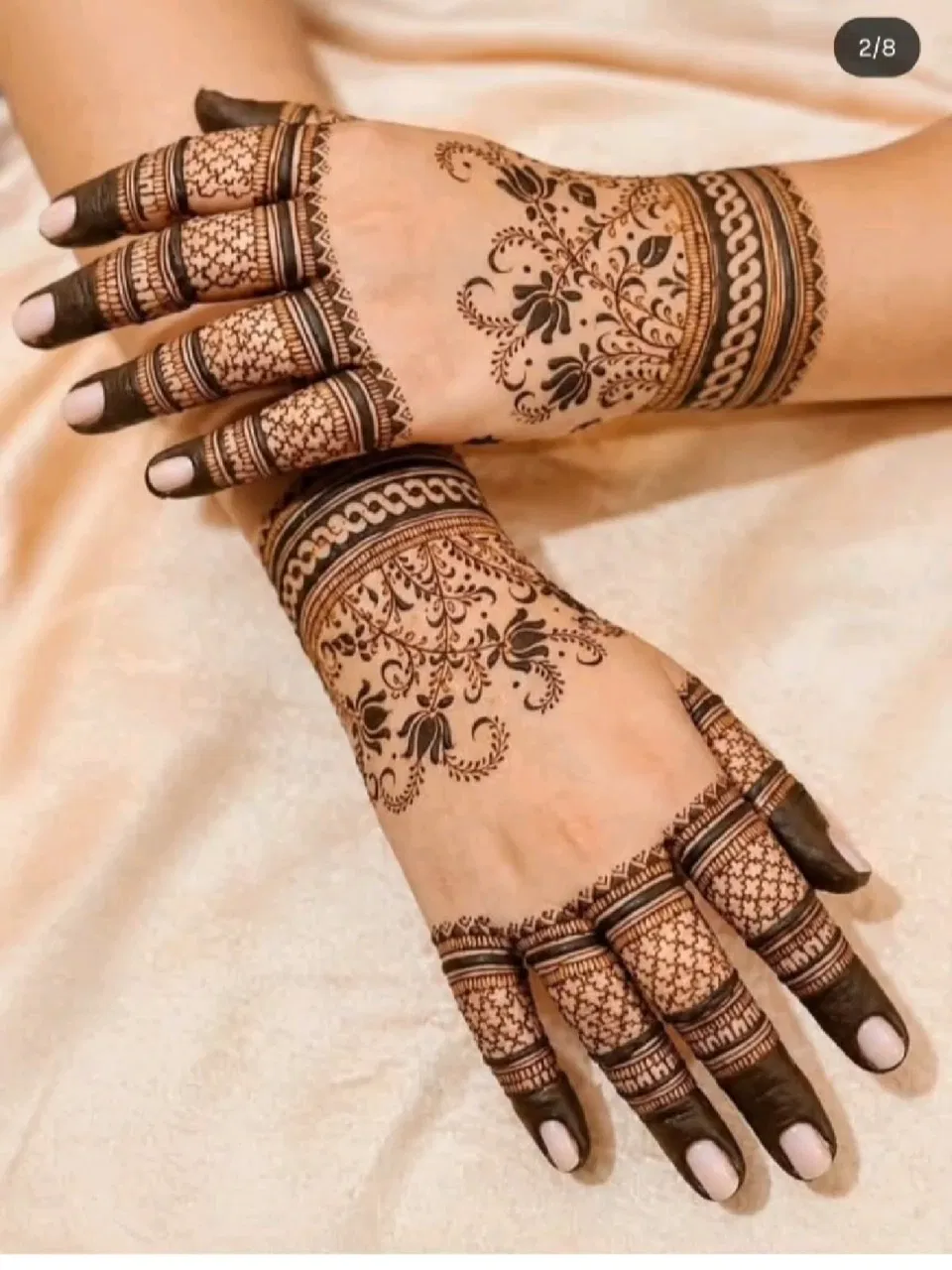 Bridal Simple Finger Mehndi Design for Engagement (3)