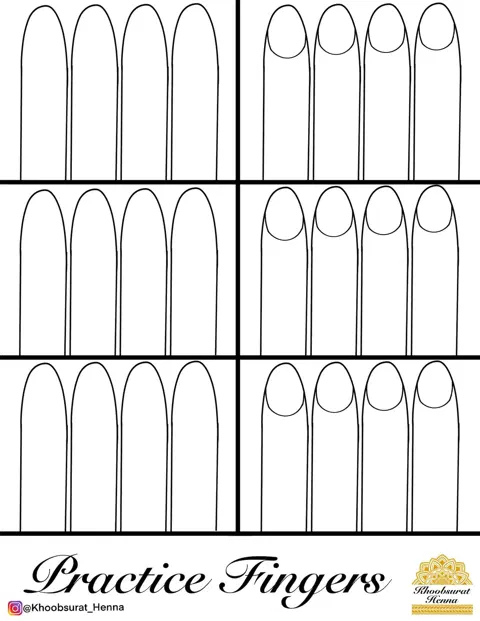 simple circle finger mehndi design
