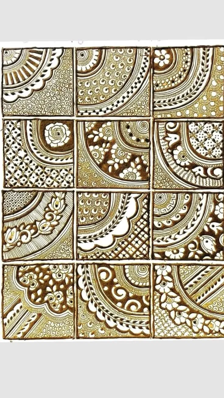Bridal Stylish Finger Mehndi Design with Moon