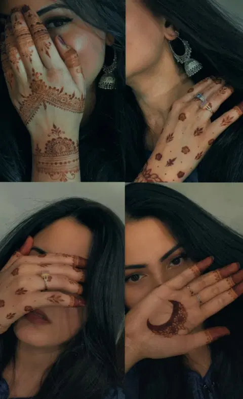 aesthetic simple name front hand mehndi design