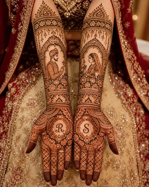 bridal indian figure full hand mehndi design