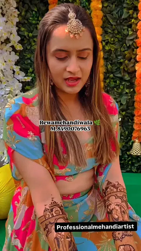 bridal figure mehndi design
