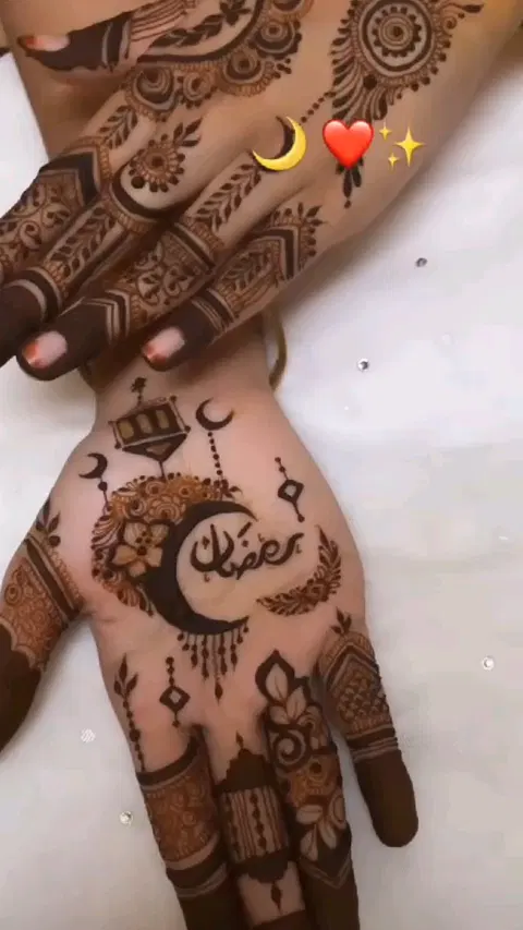 arabic bridal flower back hand mehndi design