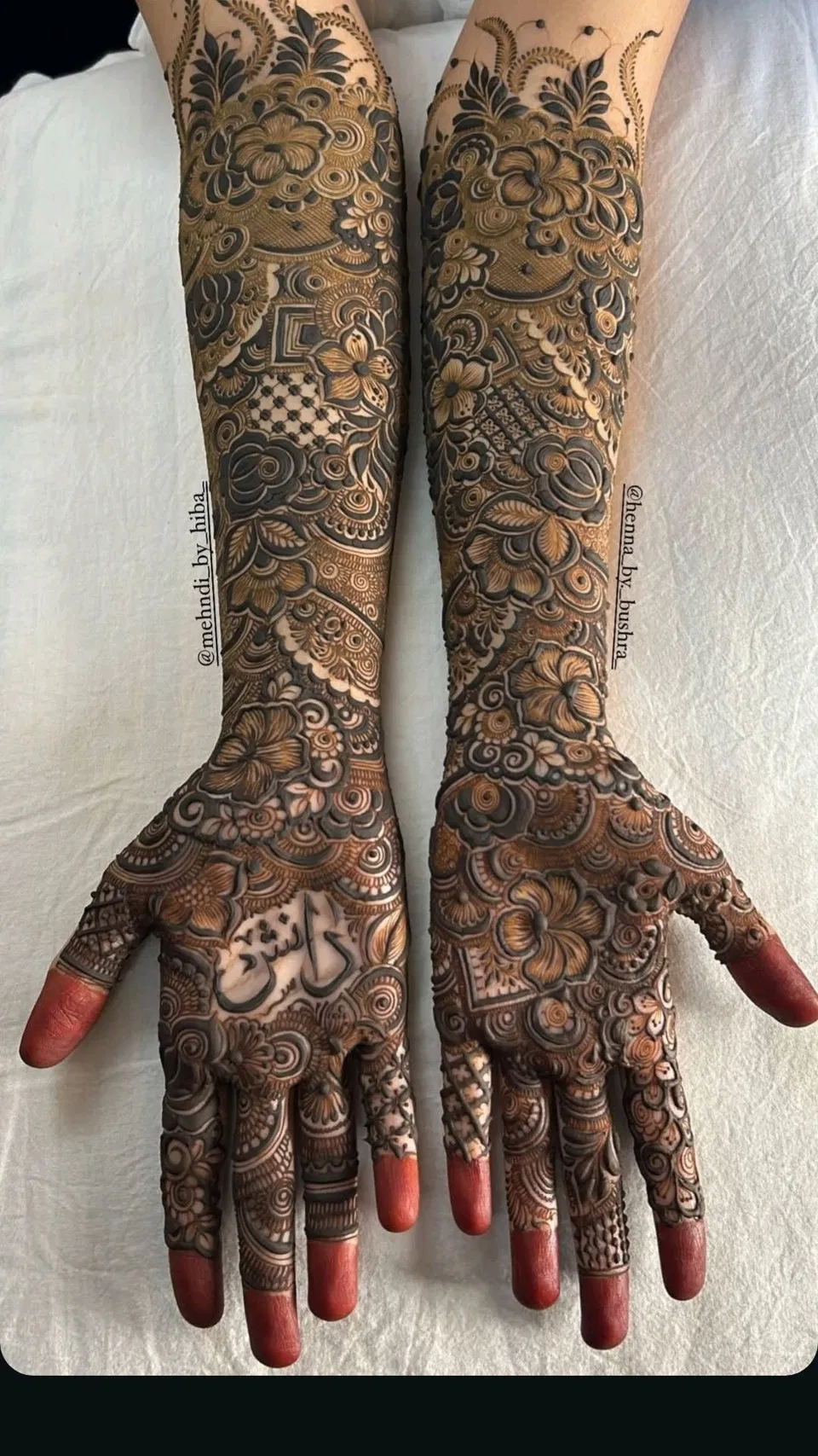 Arabic Bridal Foot Mehndi Design with Figures and Jaal