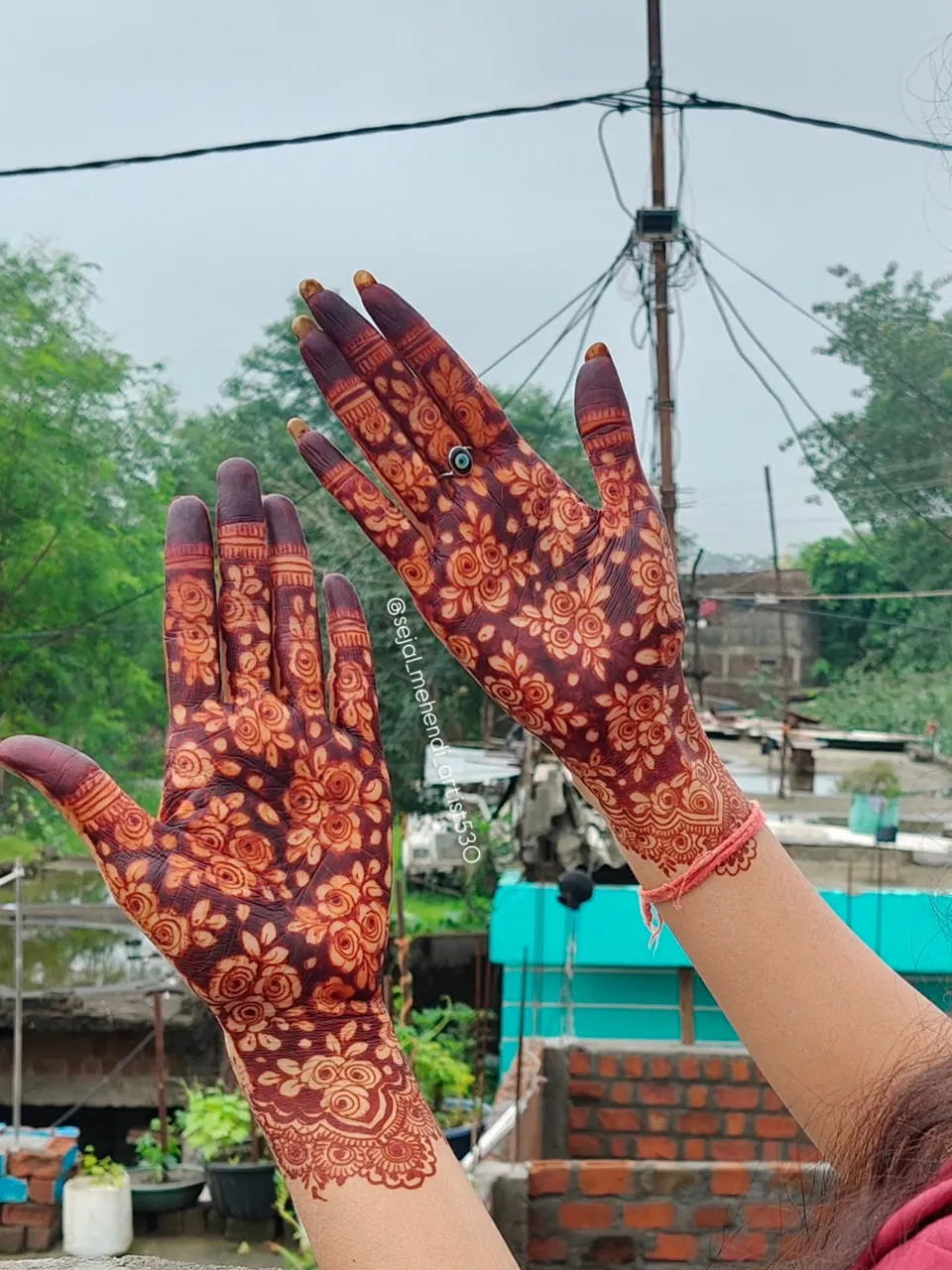 Aesthetic Full Hand Mehndi Design