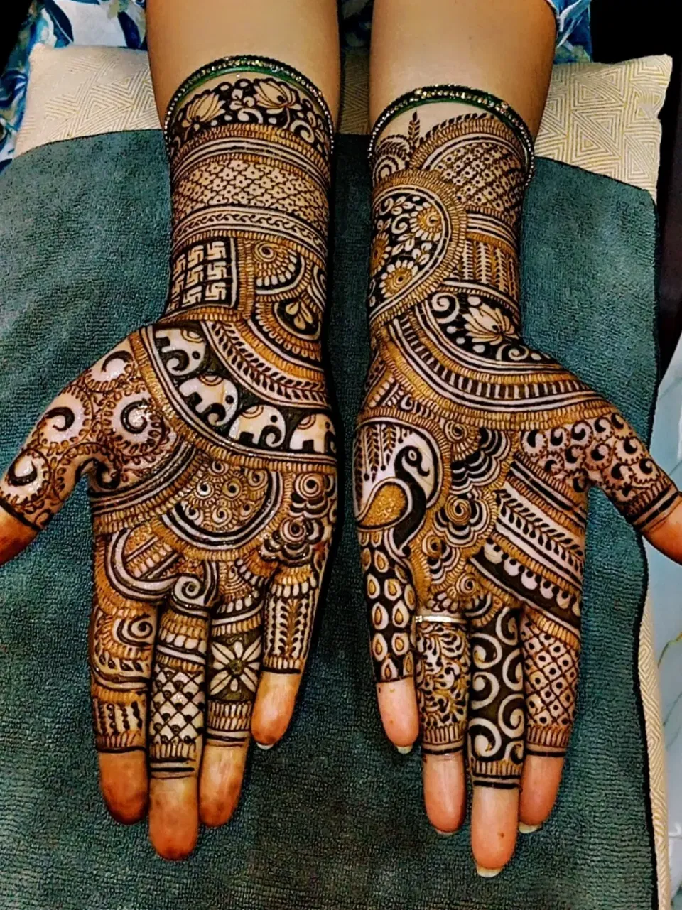 Full Hand Mehndi Design with Figures