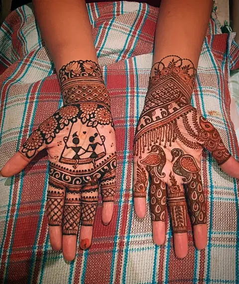 figure mehndi design