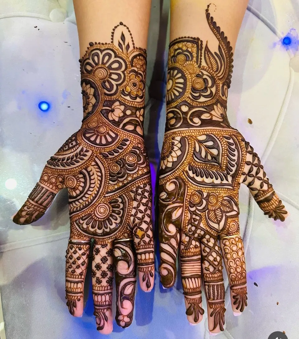 Bridal Indian Back Hand Mehndi Design for Teej (2)