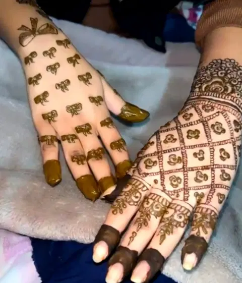 figure mehndi design