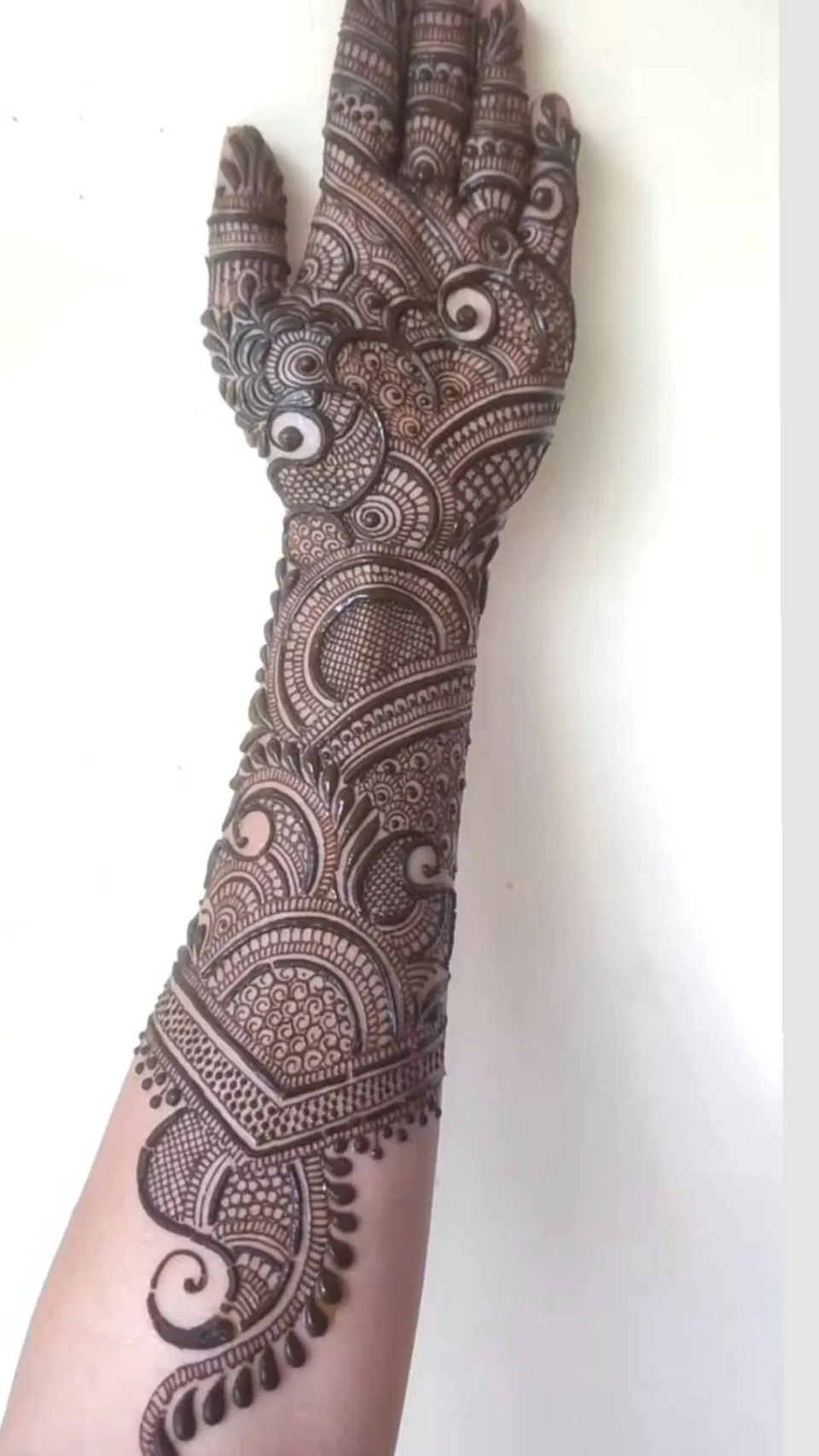 Bridal Royal Arm Mehndi Design for Teej