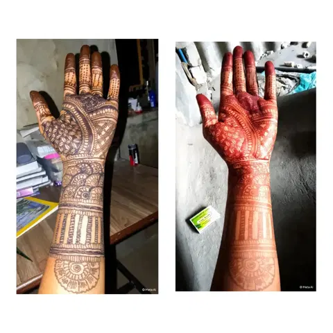 front hand mehndi design