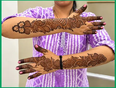full hand mehndi design