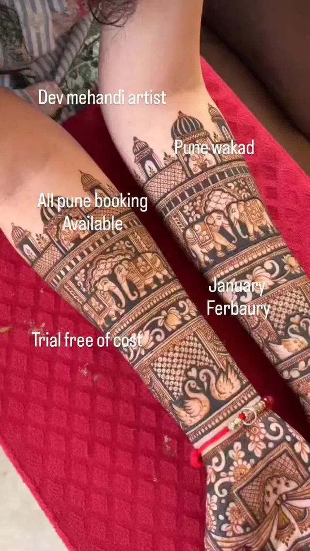 Full Hand Mehndi Design with Figures (3)