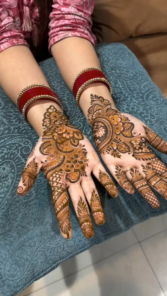 Bridal Full Hand Mehndi Design