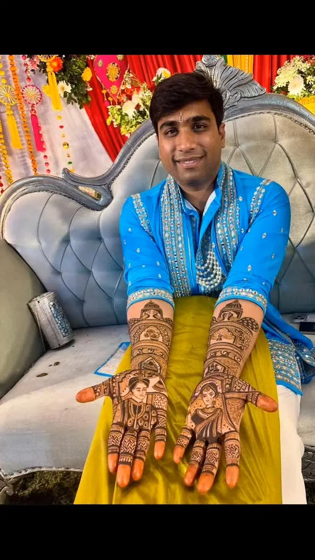 Full Hand Mehndi Design with Figures (2)