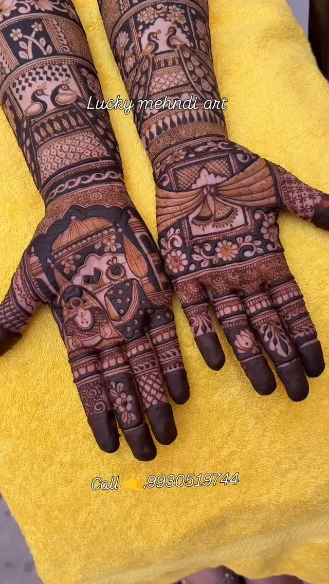 Mehndi Design with Figures