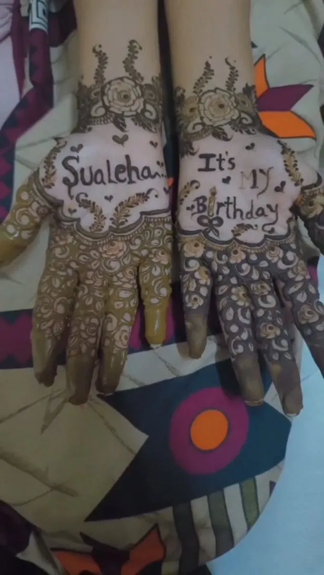 Arabic Mehndi Design with Figures