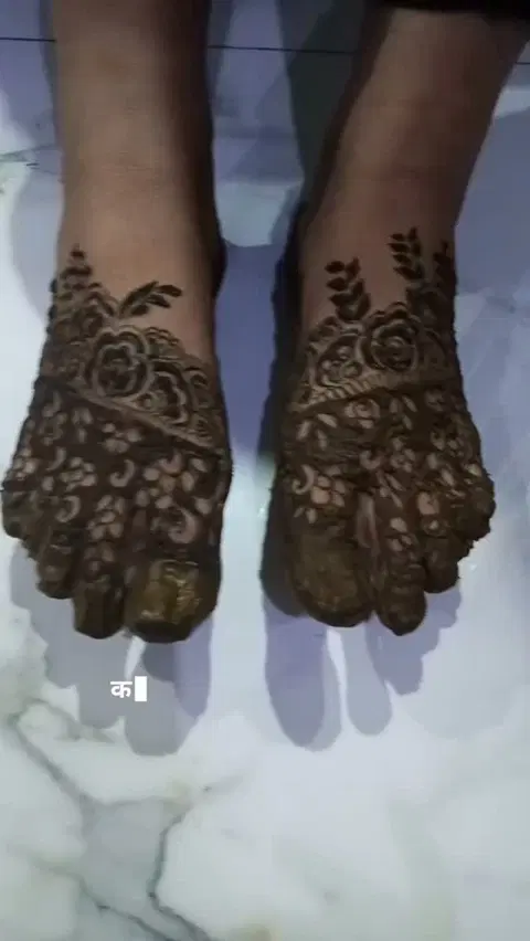 foot mehndi design