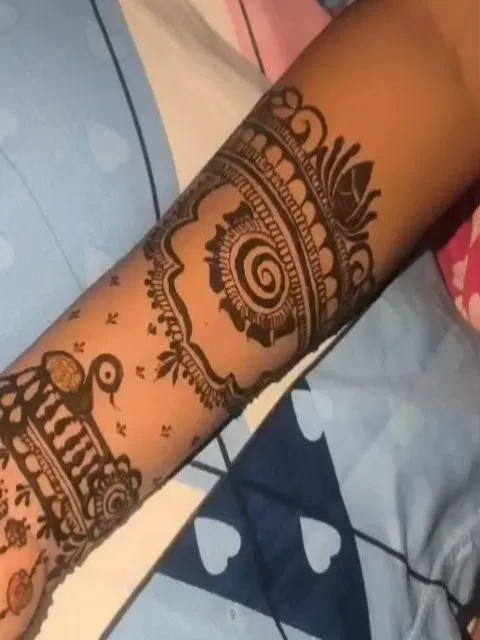 Aesthetic Bridal Full Hand Mehndi Design