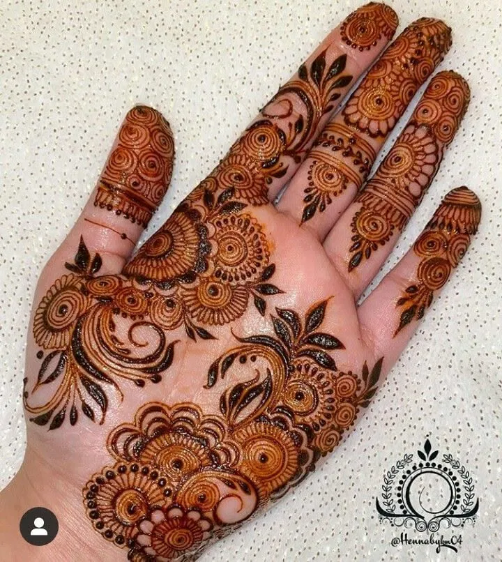 Arabic Stylish Back Hand Mehndi Design (2)