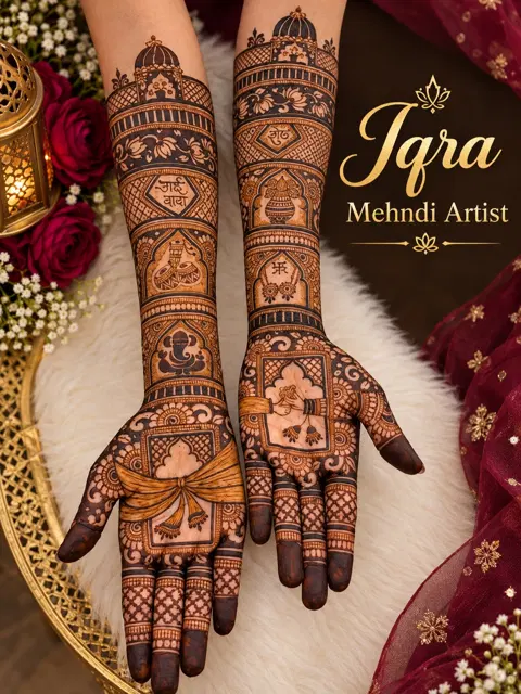 arabic bridal figure full hand mehndi design