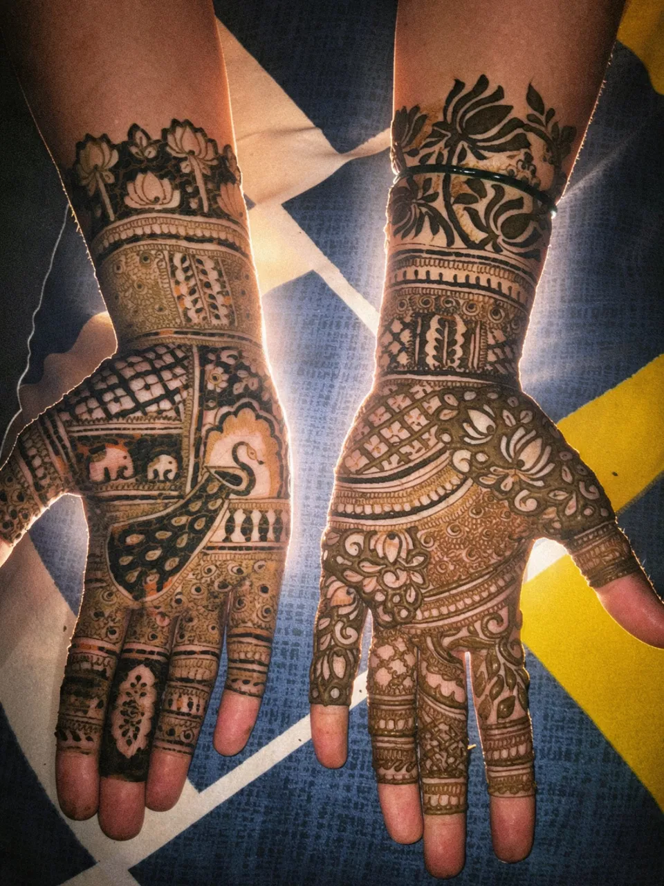 Full Hand Mehndi Design with Figures