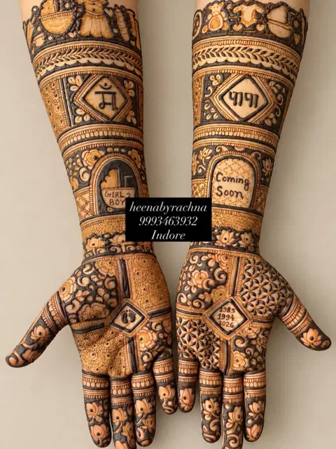 figure back hand mehndi design