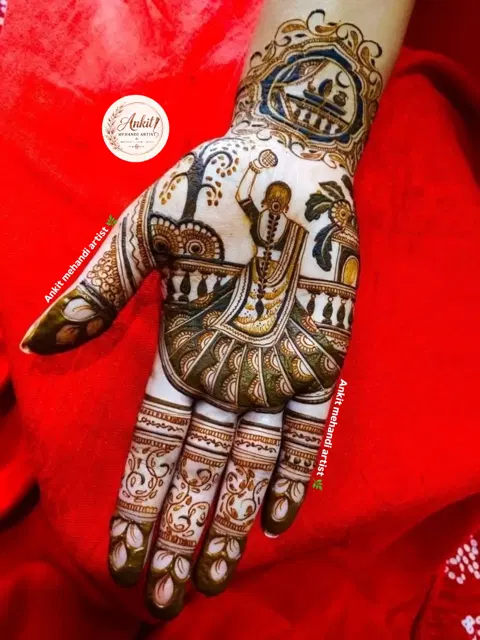 figure mehndi design