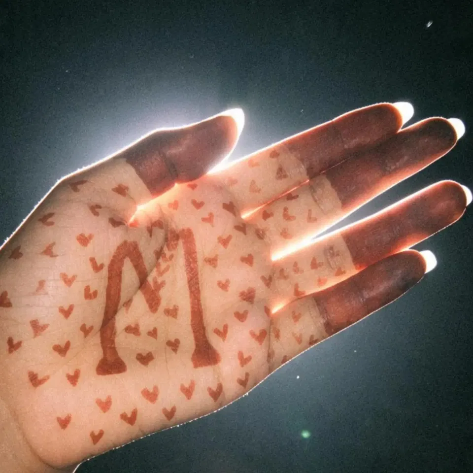 Mehndi Design with Hearts