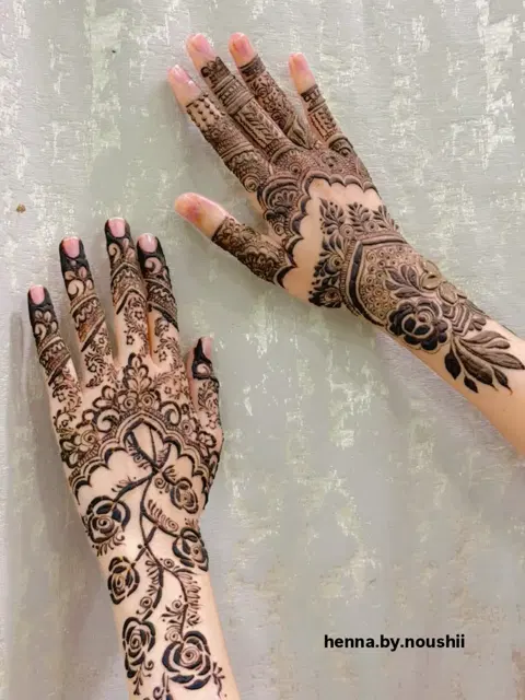 jaal front hand mehndi design