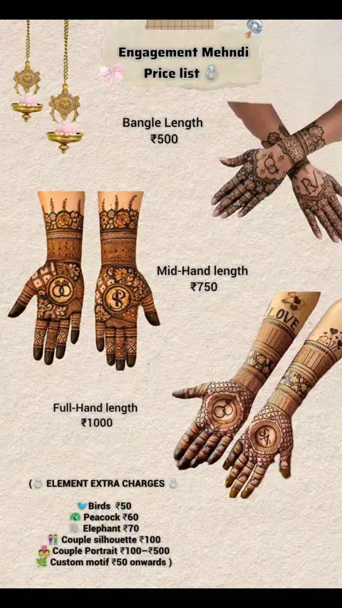 front hand mehndi design