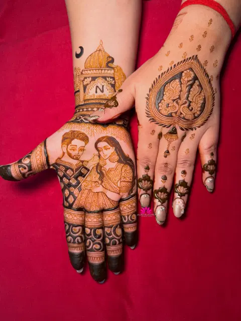 figure mehndi design