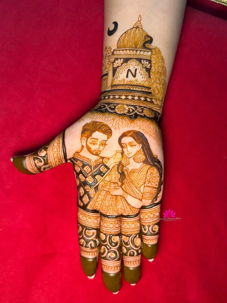 Full Hand Mehndi Design with Figures
