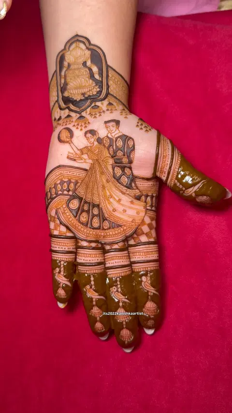 bridal figure mehndi design