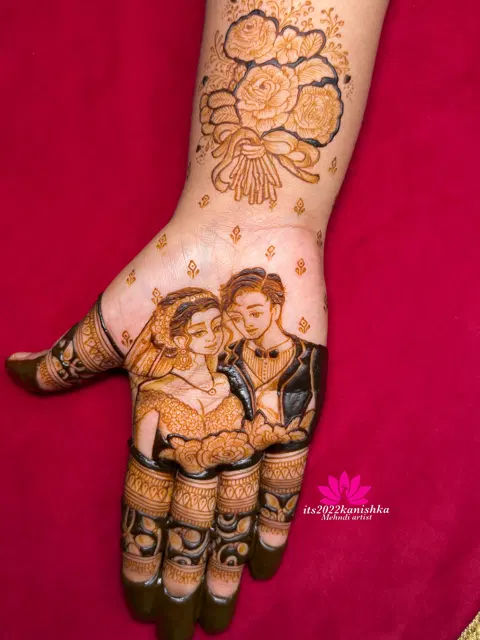 figure mehndi design