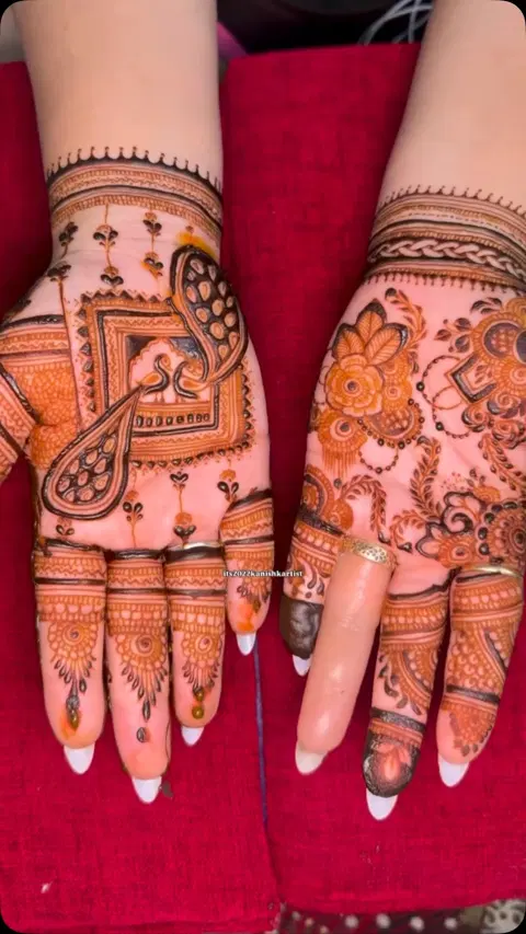 bridal figure mehndi design