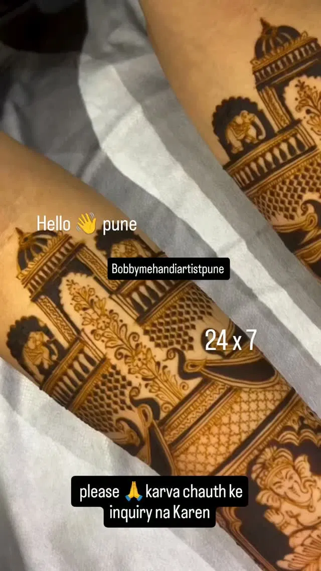 Bridal Back Hand Mehndi Design