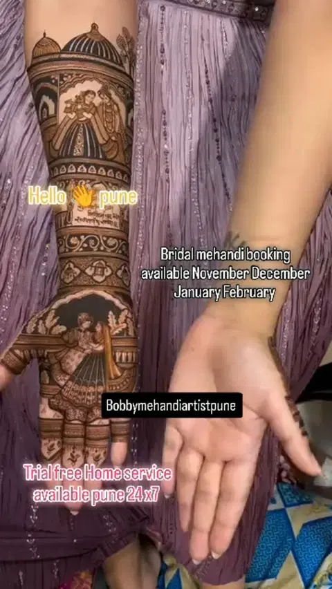 figure mehndi design