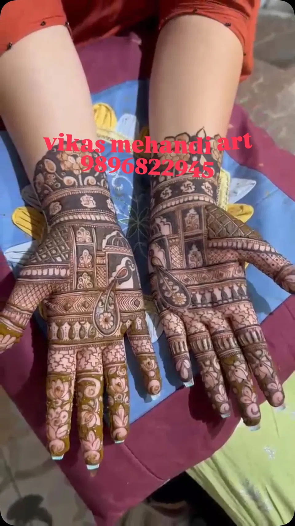 Mehndi Design with Figures