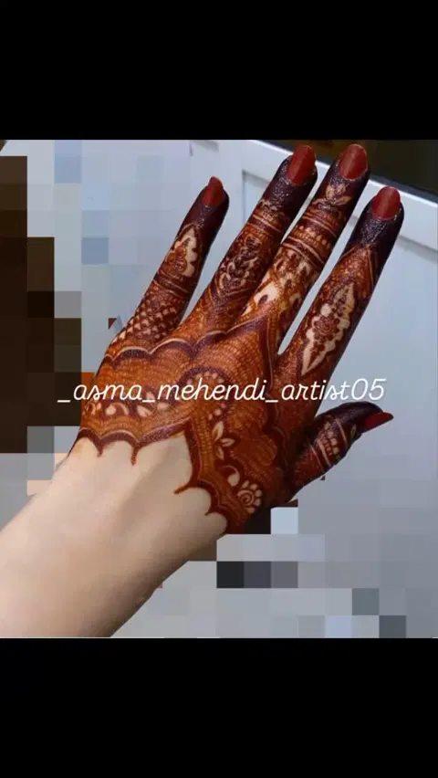 finger mehndi design
