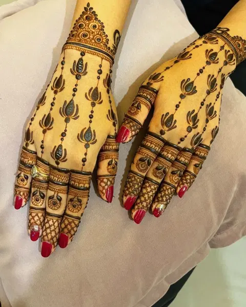 back hand mehndi design