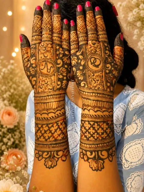 finger mehndi design