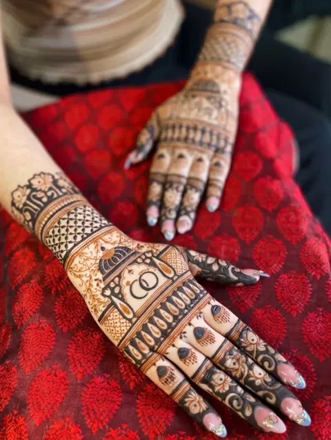 arabic full hand mehndi design