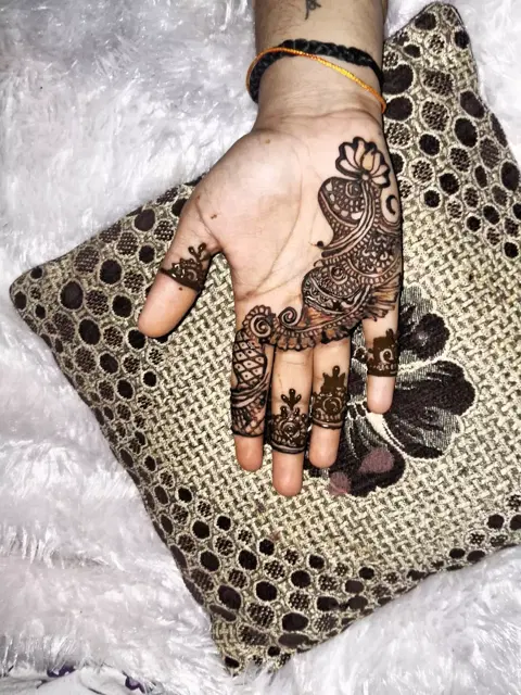 bridal full hand mehndi design